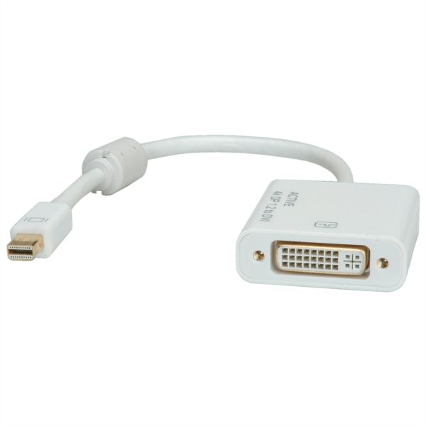 roline 12.03.3137 4K Mini DisplayPort-DVI Adapter Mini DP Stecker/DVI Buchse