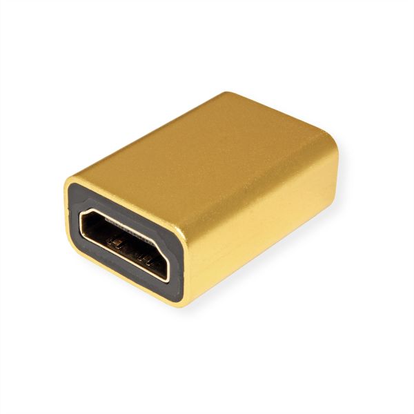 roline 12.03.3153 GOLD HDMI-Kupplung Buchse/Buchse