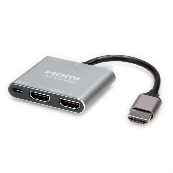 Value 14.99.3585 Video-Splitter HDMI 4K 2fach