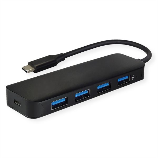 Value 14.99.5039 USB 3.2 Gen 1 Hub 4fach Typ C Anschlusskabel