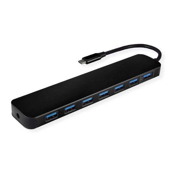 Value 14.99.5040 USB 3.2 Gen 1 Hub 7fach Typ C Anschlusskabel