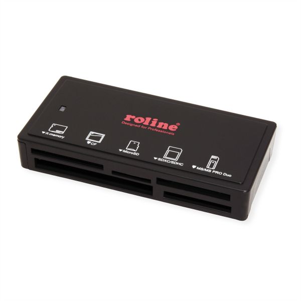 roline 15.08.6248 USB 3.2 Gen 1 Multi Card Reader schwarz