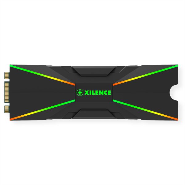 XILENCE XC401 Xilence M2SSD.B.ARGB M.2 2280 SSD PCIe NVMe/SATA Kühler 3PIN ARGB 5V Passiv