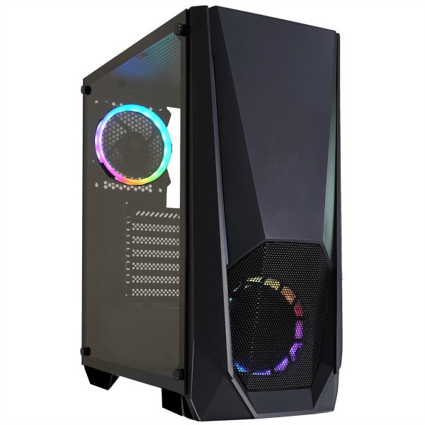 XILENCE XG141 Xilence Xilent Blast X505.ARGB Gaming PC Gehäuse RGB ATX Midi Tower schwarz