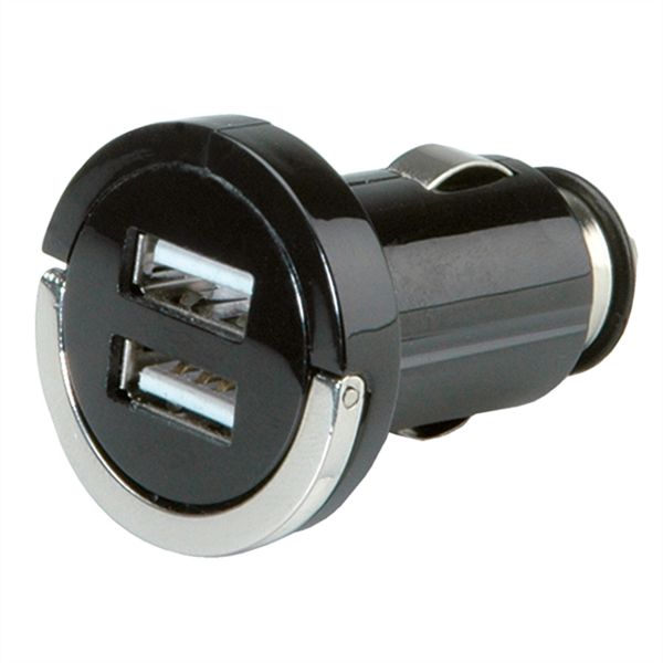 Value 19.99.1059 USB Charger mit KFZ-Stecker 2 Port 10W