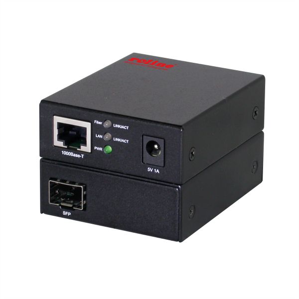 roline 21.13.1174 10/100/1000Base-T to Dual-speed Fiber Media Converter