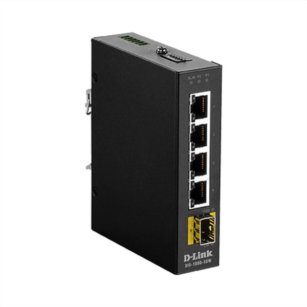 D-Link DIS-100G-5SW 5-Port SwitchLayer2 Gigabit Industrial