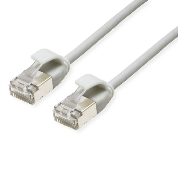 roline 21.15.3300 U/FTP DataCenter Patchkabel Kat.6A (Class EA) LSOH slim grau 0,15 Meter