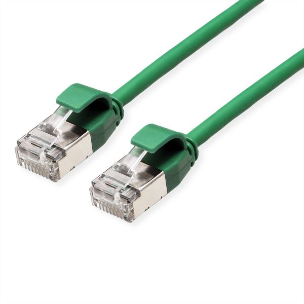 roline 21.15.3335 U/FTP DataCenter Patchkabel Kat.6A (Class EA) LSOH slim grün 2 Meter