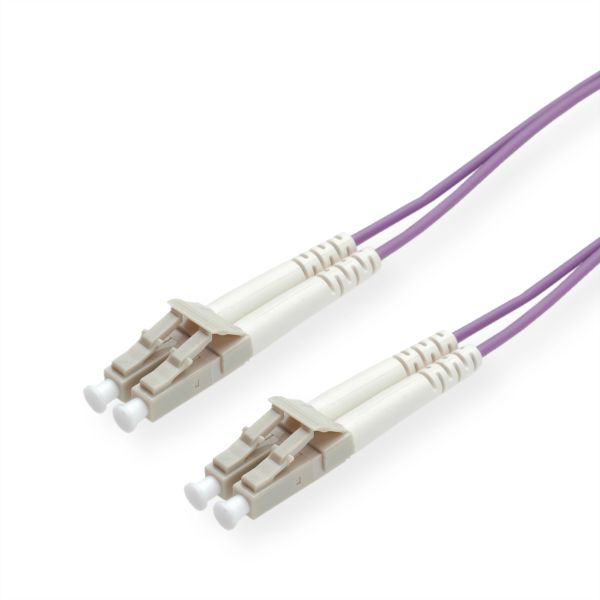 roline 21.15.8753 LWL-Kabel 50/125µm OM4 LC/LC violett 3 Meter