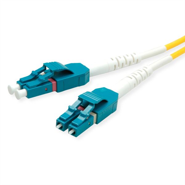 roline 21.15.8786 LWL-Kabel Duplex Single Mode 9/125µm OS2 LC/LC gelb 15 Meter