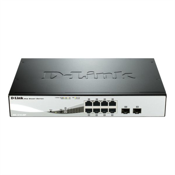 D-Link DGS-1210-08P/E DGS-1210-08P 8-Port Web Smart Gigabit PoE Switch