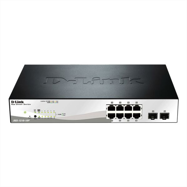 D-Link DGS-1210-10P/E DGS-1210-10P 10-Port Web Smart Gigabit PoE Switch