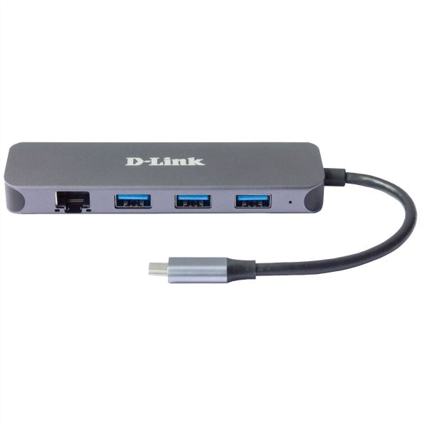 D-Link DUB-2334 5-in-1 USB-C Hub mit Gigabit Ethernet/Power Delivery