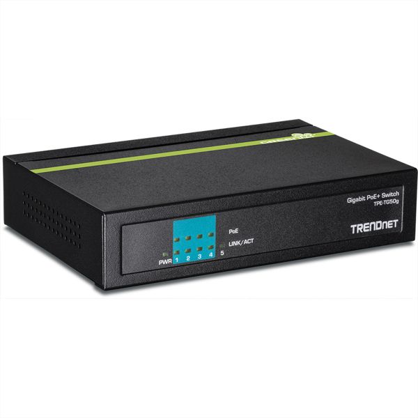 TRENDnet TPE-TG50g TRENDnet 5-Port Gigabit PoE+ Switch