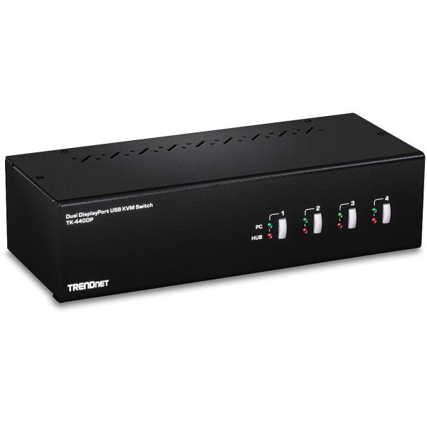 TRENDnet TK-440DP TRENDnet 4-Port Dual Monitor Display Port KVM Switch