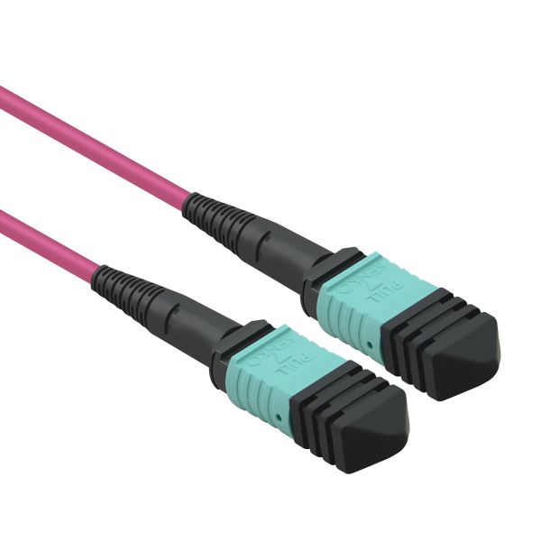 Value 21.99.1105 MPO-Trunk-Kabel 50/125µm OM4 MPO/MPO violett 15 Meter