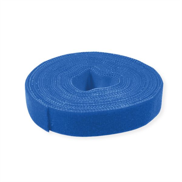 Value 25.99.5254 Klettband auf Rolle 10mm blau 25 Meter