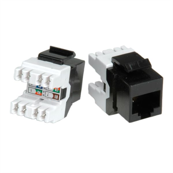 roline 26.11.0342 Kat.5e (Class D) Keystone RJ-45 ungeschirmt schwarz