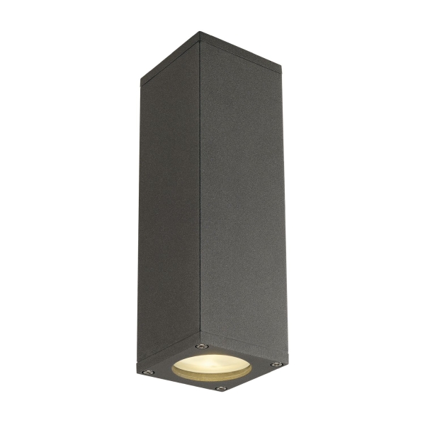 SLV 1000330 THEO UP/DOWN, Wandleuchte, QPAR51, anthrazit, max. 2x50 W