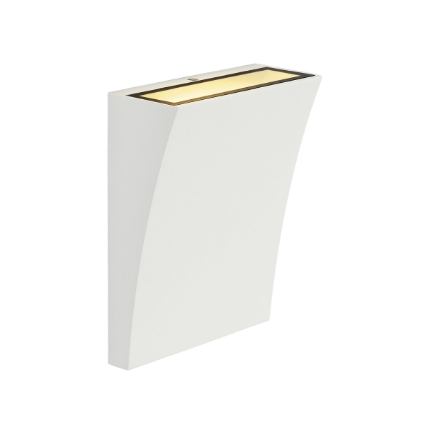SLV 1000340 DELWA, Outdoor Wandleuchte, 3000 K, 100°, weiss, IP44