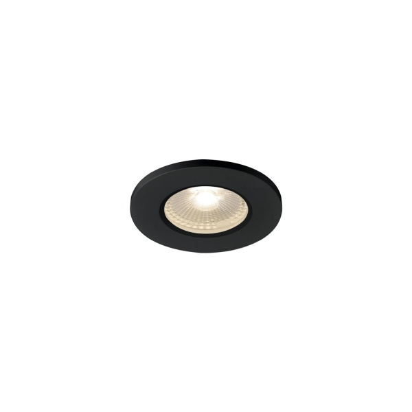 SLV 1001015 KAMUELA ECO Brandschutz Deckeneinbauleuchte LED 3000K schwarz 38° dimmbar IP65