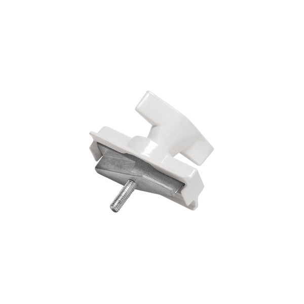 SLV 1001395 MECHANISCHER ADAPTER, für S-TRACK Hochvolt 3Phasen-Aufbauschiene, verkehrsweiß