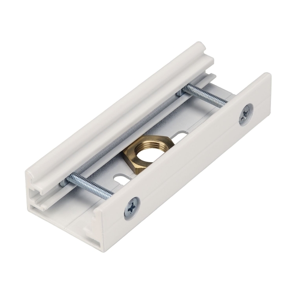 SLV 1001523 STOSSSTELLENVERBINDER, für EUTRAC® Hochvolt 3Phasen-Aufbauschiene, M13-Gewinde, weiß