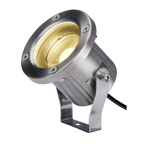 SLV 1001962 NAUTILUS 10 SPOT LED, LED Outdoor Erdspießleuchte, Edelstahl 316, IP55, 3000 K