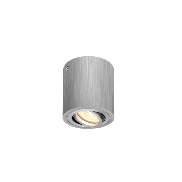SLV 1002012 TRILEDO, single, Indoor Deckenaufbauleuchte, rund, QPAR51, aluminium gebürstet., max 10 W