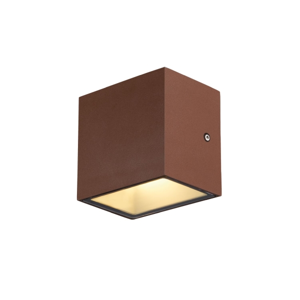 SLV 1002034 SITRA S, LED Outdoor Wand- und Deckenaufbauleuchte, rost farbend, IP65, 3000 K, 10 W