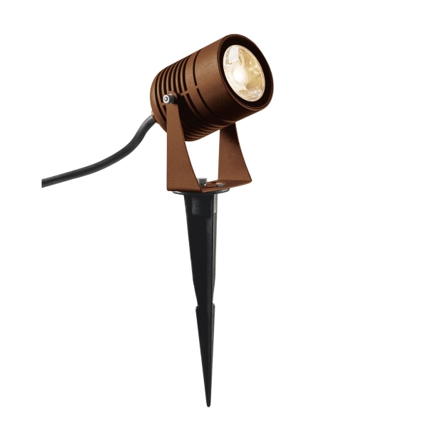 SLV 1002203 LED SPIKE, LED Outdoor Erdspießleuchte, rost farbend, IP55, 3000 K, 40°