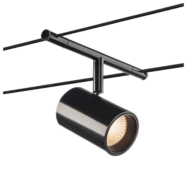 SLV 1002694 NOBLO SPOT, Seilleuchte für Niedervolt-Seilsystem 2700 K schwarz