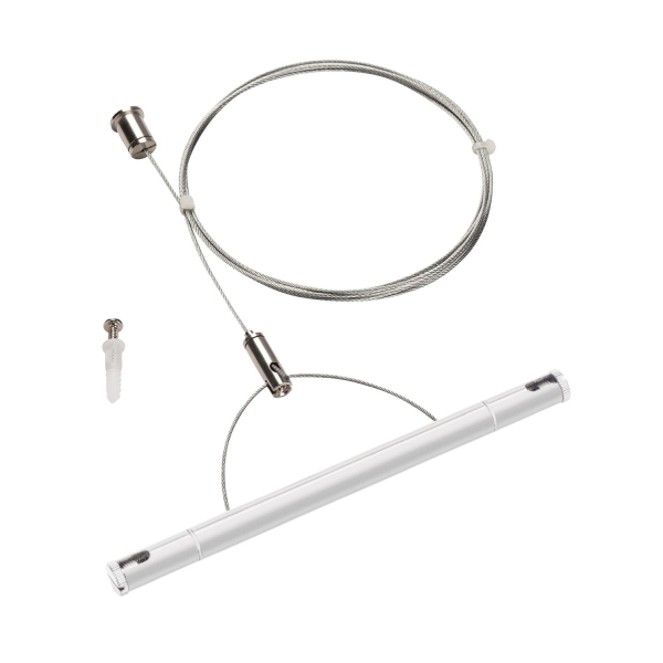 SLV 1002698 TENSEO Drahtseil-Abhängeset 2 m, weiß
