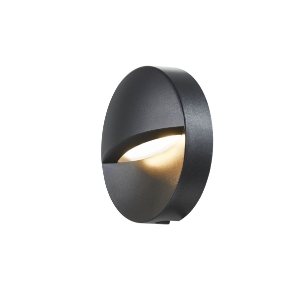 SLV 1002868 DOWNUNDER OUT, round WL Outdoor LED Wandaufbauleuchte, anthrazit, 3000 K