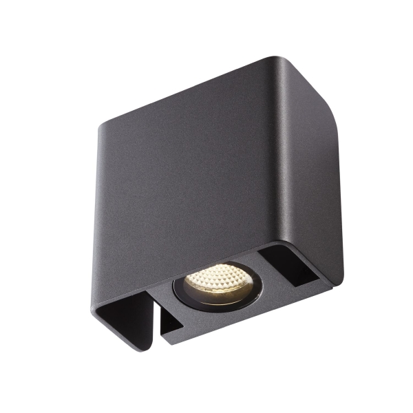 SLV 1002900 MANA OUT, Outdoor Wandaufbauleuchte, anthrazit, 3000 K, IP65, dimmbar