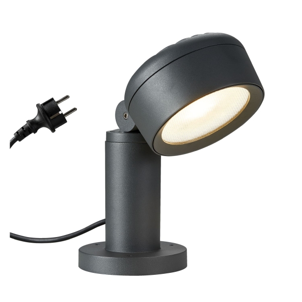 SLV 1002906 ESKINA 30, Outdoor Stehleuchte, anthrazit, 3000/4000 K, IP65, dimmbar