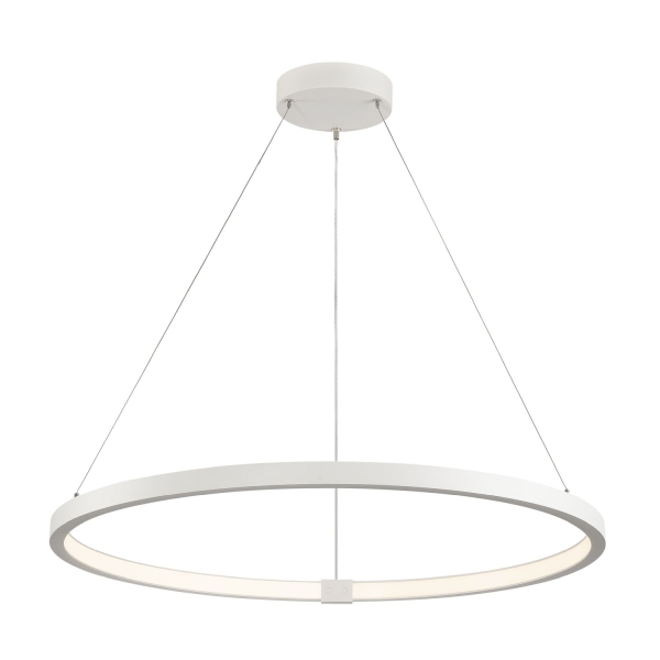 SLV 1002912 ONE 80 DALI, Indoor LED Pendelleuchte, weiß, 3000/4000 K