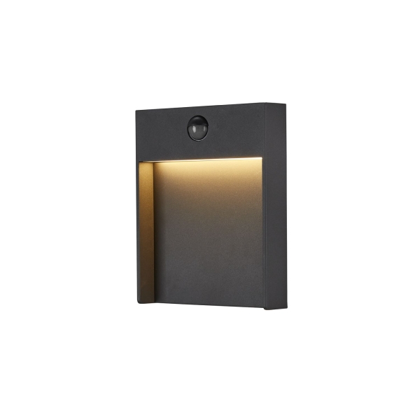 SLV 1002954 FLATT SENSOR, Outdoor LED Wandaufbauleuchte, 3000 K, IP54, anthrazit