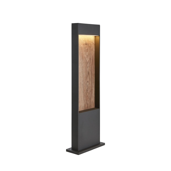 SLV 1002957 FLATT POLE 65, Outdoor LED Stehleuchte, 3000 K, IP65, anthrazit/braun