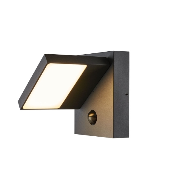 SLV 1002990 ABRIDOR SENSOR, Outdoor LED Wandaufbauleuchte IP55 anthrazit 3000/4000 K