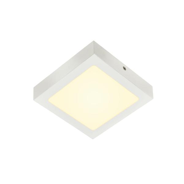 SLV 1003018 SENSER 18, Indoor LED Deckenaufbauleuchte eckig weiß 3000 K