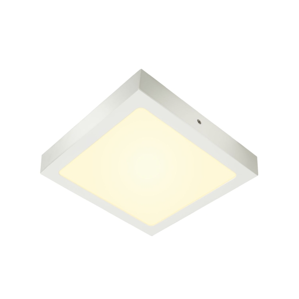 SLV 1003019 SENSER 24, Indoor LED Deckenaufbauleuchte eckig weiß 3000 K
