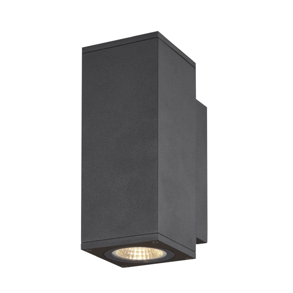 SLV 1003418 ENOLA SQUARE S UP/DOWN, Outdoor LED Wandaufbauleuchte anthrazit