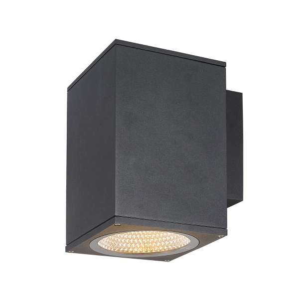 SLV 1003437 ENOLA SQUARE L, single Outdoor LED Wandaufbauleuchte anthrazit CCT 3000/4000 K