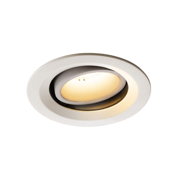 SLV 1003572 NUMINOS® MOVE M DL, Indoor LED Deckeneinbauleuchte weiß/weiß 2700 K 55° dreh- und schwenkbar
