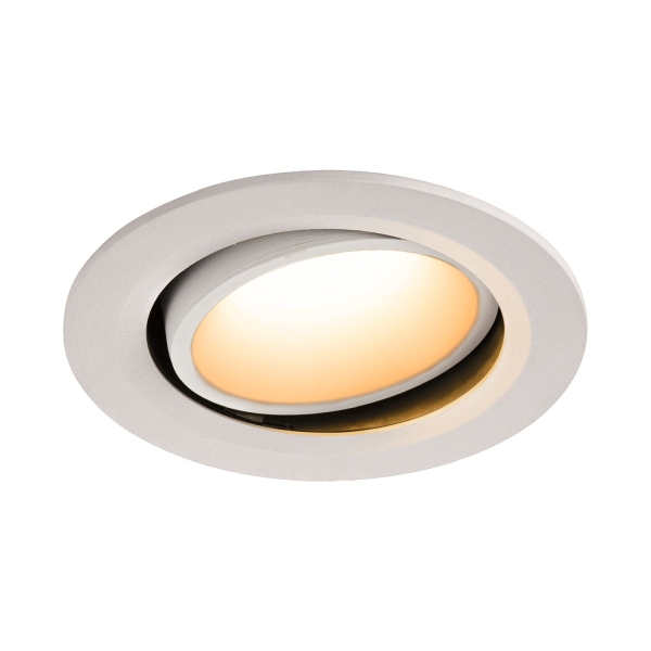 SLV 1003644 NUMINOS® MOVE L DL, Indoor LED Deckeneinbauleuchte weiß/weiß 2700 K 55° dreh- und schwenkbar