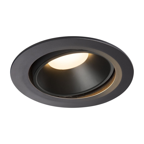 SLV 1003721 NUMINOS® MOVE XL DL, Indoor LED Deckeneinbauleuchte schwarz/schwarz 3000 K 20° dreh- und schwenkbar
