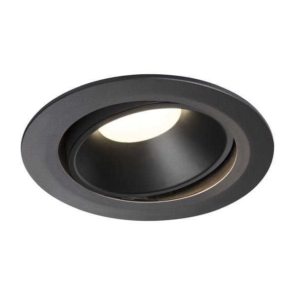 SLV 1003748 NUMINOS® MOVE XL DL, Indoor LED Deckeneinbauleuchte schwarz/schwarz 4000 K 40° dreh- und schwenkbar