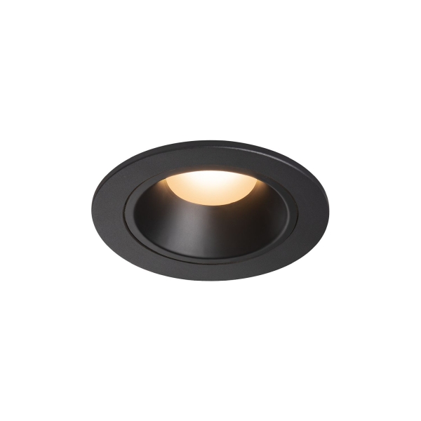 SLV 1003775 NUMINOS® S DL, Indoor LED Deckeneinbauleuchte schwarz/schwarz 2700 K 55° inkl. Blattfedern